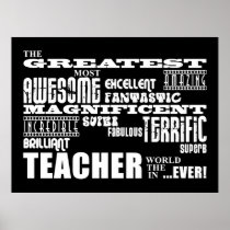 Cool Modern Fun Teachers : Greatest Teacher World Posters