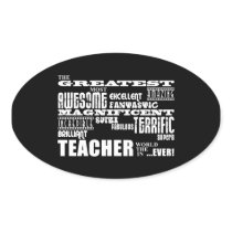 Cool Modern Fun Teachers : Greatest Teacher World Stickers