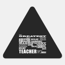Cool Modern Fun Teachers : Greatest Teacher World Stickers