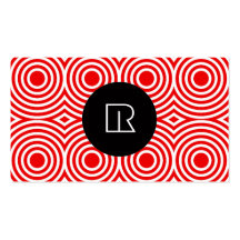 Cool Modern Monogram Unique Digital Initial Letter Business Cards