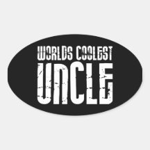 Cool Modern Urban Uncles : Worlds Coolest Uncle Stickers