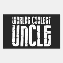 Cool Modern Urban Uncles : Worlds Coolest Uncle Rectangular Stickers