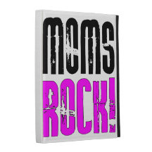 Cool Mothers Day Birthdays Christmas : Moms Rock iPad Folio Cases