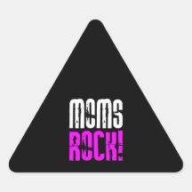 Cool Mothers Day Birthdays Christmas : Moms Rock Stickers