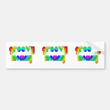 Cool Mothers Day & Hip Moms Birthdays Groovy Mommy Bumper Sticker
