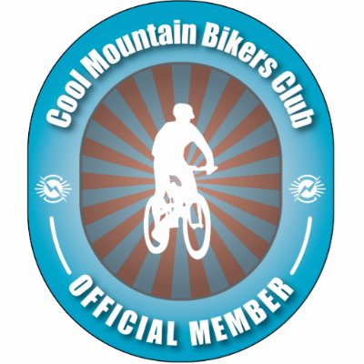 Cool Mountain Bikers Club Acrylic Cut Outs by busybees