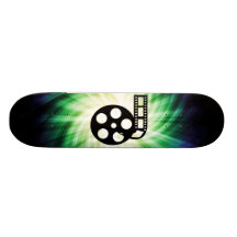 Cool Movie Film Reel Custom Skateboard