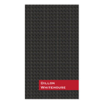Cool Musician Black and Red Business Card