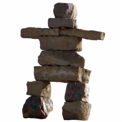 Cool Native American Inukshuk 2 Sculpted Gift Acrylic Cut Outs by WILDERNESS_SHOP