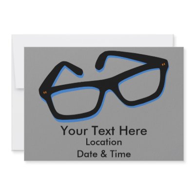 Cool Nerd Glasses in Black & White by ElectricPopSpot