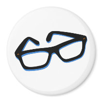 Cool Nerd Glasses in Black & White