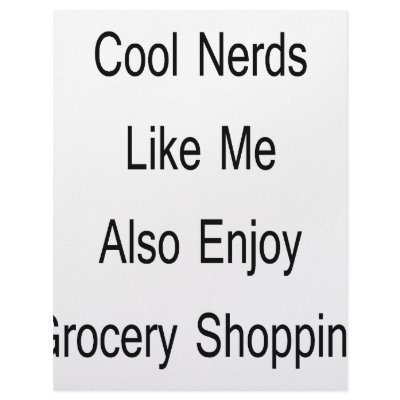 Cool Nerds Like Me Also Enjoy Grocery Shopping Letterhead Template by Supernova23