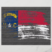 Cool North Carolinian flag design Flyer Design