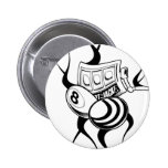Cool Odd Bee Design Pinback Button
