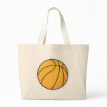 Cool Orange Basketball Cartoon Bag