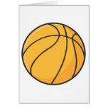 Cool Orange Basketball Cartoon cards