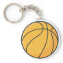 Cool Orange Basketball Cartoon Keychain