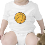 Cool Orange Basketball Cartoon T Shirts