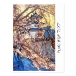 Cool oriental japanese classic Hirosaki Castle art Post Cards
