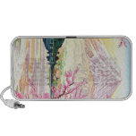 Cool oriental japanese Fuji spring cherry tree art Mini Speakers