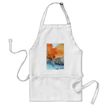 Cool oriental japanese Hasu Kawase River Rock Aprons