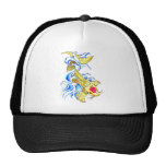 Cool Oriental Japanese Lucky Gold Koi Fish Carp Trucker Hat