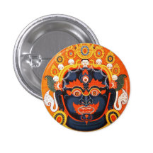 Cool oriental tibetan thangka Bhairava tattoo art Pins
