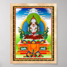 Cool oriental tibetan thangka Buddha Locani Print