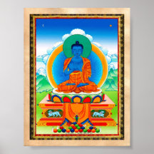Cool oriental tibetan thangka DaZ i Zai Wan Fo Poster