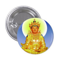 Cool oriental tibetan thangka Prithivi Earth God Pinback Buttons