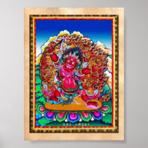 Cool oriental tibetan thangka tattoo Hayagriva Print