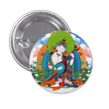 Cool oriental tibetan thangka tattoo Saraswati Buttons