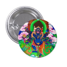 Cool oriental tibetan thangka Ucchusma tattoo Buttons