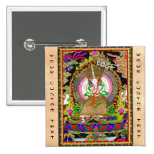Cool oriental tibetan thangka Usnisa Sitatapatra Pinback Buttons