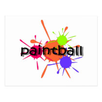 Cool paintball postcards