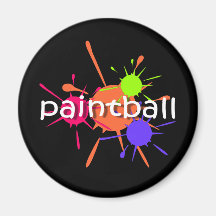 Cool paintball refrigerator magnets