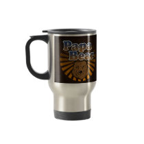 Cool Papa Bear, Brown/Blue/Gold Dad Gift Mugs