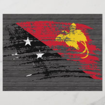 Cool Papua New Guinean flag design Full Color Flyer