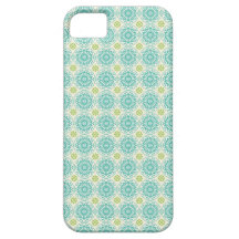 Cool Pastel Blue Retro Circle Pattern Easter