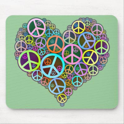 Cool Peace Love Heart by IslandVintage