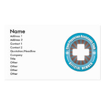 Cool Physician Assistants Club Business Card Template