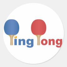 Cool Ping Pong Emblem Sticker