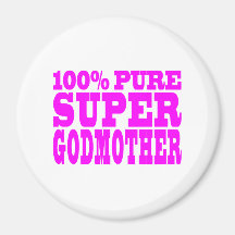 Cool Pink Gifts 4 Godmothers : Super Godmother Fridge Magnet