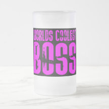 Cool Pink Gifts for Bosses : Worlds Coolest Boss Coffee Mugs