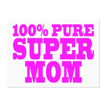 Cool Pink Gifts for Moms : Super Mom Canvas Print