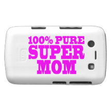 Cool Pink Gifts for Moms : Super Mom Blackberry Case