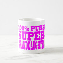 Cool Pink Granddaughters Super Granddaughter Coffee Mug