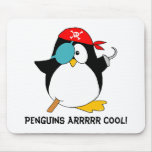 Cool Pirate Penguin Mouse Mat
