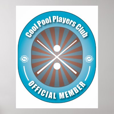 Cool Pool Players Club Posters by busybees