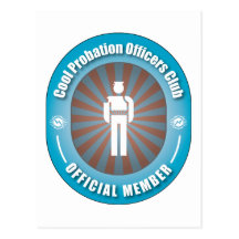 Cool Probation Officers Club Post Card